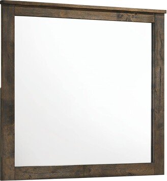 Furniture Woodmont Rectangle Mirror Rustic Golden Brown - 40.50'' x 1.25'' x 36.50''