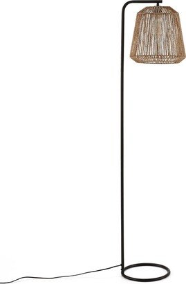 La Redoute Interieurs Yaku Metal and Hemp Floor Lamp-AA