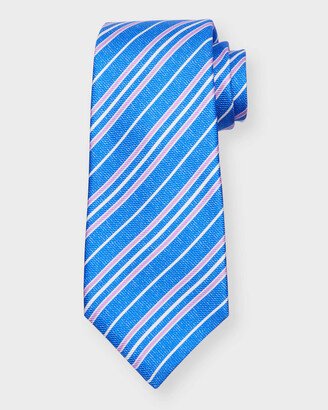 Men's Stripe-Print Silk Tie