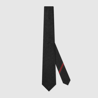 GG silk jacquard tie with Web-AA