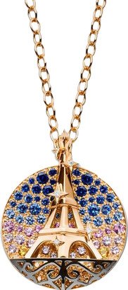 Sapphire Paris Yellow Gold Necklace