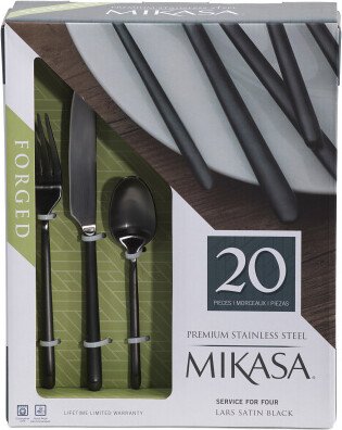 20pc Stainless Steel Forged Lars Flatware Set
