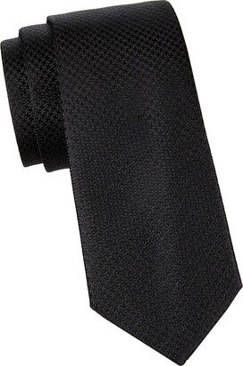 DUCHAMP LONDON Houndstooth Silk Jacquard Tie