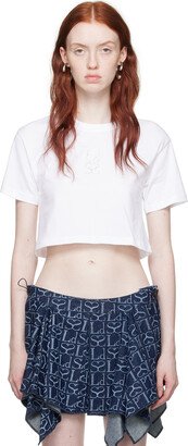 White Crystal-Cut T-Shirt