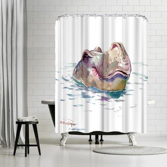 71 x 74 Shower Curtain, Hippo by Suren Nersisyan