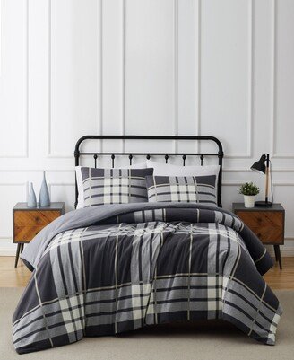 Milo Plaid 3 Piece Flannel Comforter Set, King