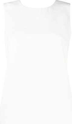 Keyhole-Detail Sleeveless Blouse