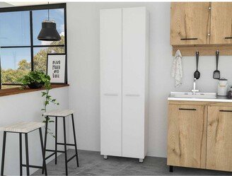 Thea Black Pantry Cabinet