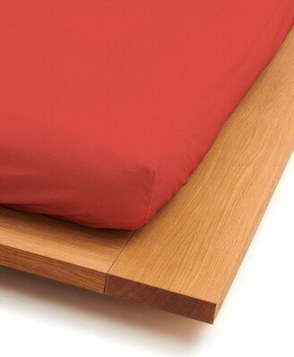 Percale fitted sheet (140x200x30cm)