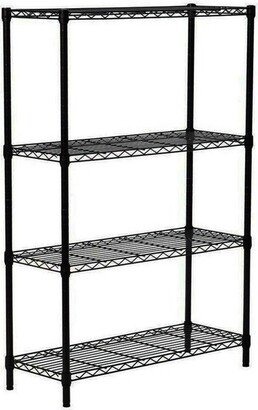 Juggernaut Storage 36 x 54 4-Tier Freestanding Wire Home Shelving Unit, Black - 25