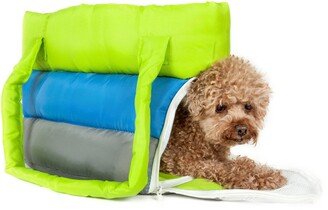 'Bubble-Poly' Tri-Colored Winter Insulated Fashion Designer Pet Dog Carrier