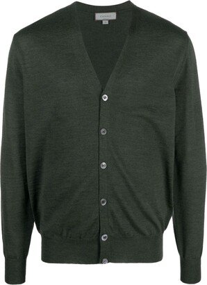 V-neck merino-wool cardigan-AK