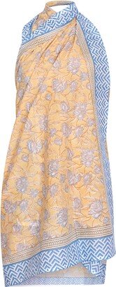 Nologo-Chic Golden Rose Sarong - One Size Pink Yellow