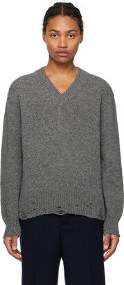 Gray Distressed Sweater-AA