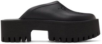 Black Platform Perforated G Sandal