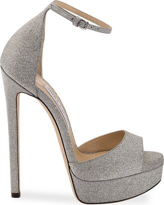 Max 150MM Glitter Platform Sandals