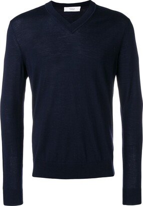 V-Neck Merino Wool Jumper-AA