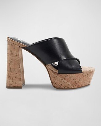 Farlow Crisscross Cork Platform Sandals