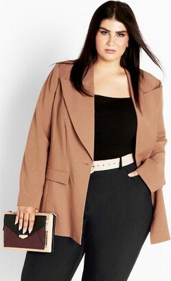 | Women's Plus Size Jkt Sloane - Caramel - 12 Plus