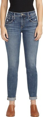 Mid Rise Slim Boyfriend Jeans-AA