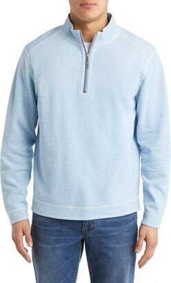 Costa Flora Cotton Blend Half Zip Pullover