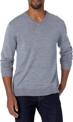 Men's Lightweight Merino Wool V-Neck Jumper (Available in Tall)