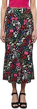 Joyful Flower Midi Skirt