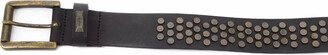 Black Leather Women's Belt-AA