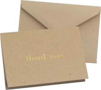 25ct 'Thank You' Wedding Cards