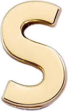 Make Heads Turn Golden Letter S Pin