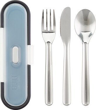 BUILT Gourmet Stainless Utensil Set Black/Grey