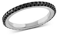 Black Diamond Eternity Band in 14K White Gold, 0.30 ct. t.w. - 100% Exclusive
