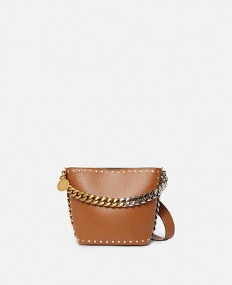 Frayme Studded Grainy Alter Mat Bucket Bag