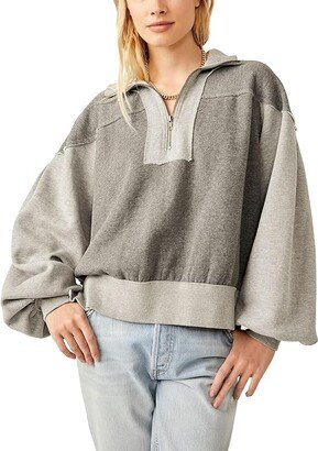 Kassey 1/2 Zip (Heather Grey) Women's Clothing