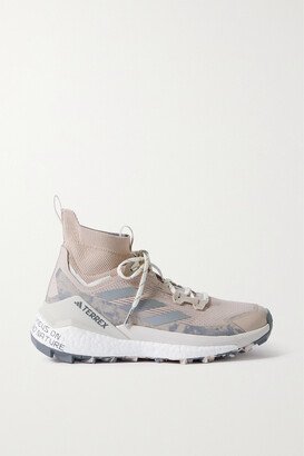 And Wander Terrex Free Hiker 2.0 Rubber-trimmed Mesh Sneakers - Neutrals