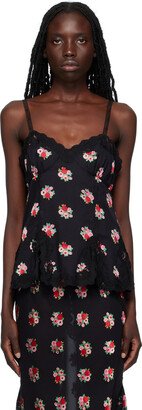 Black Rosie Posie Camisole