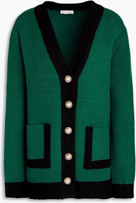 Omorose two-tone knitted cardigan