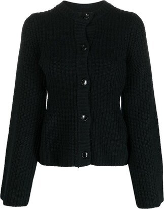 Chunky Ribbed Cashmere Cardigan-AB