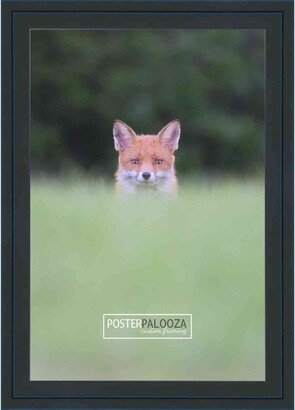 PosterPalooza 26x40 Contemporary Black Wood Picture Frame - UV Acrylic, Foam Board Backing, & Hanging Hardware Included!