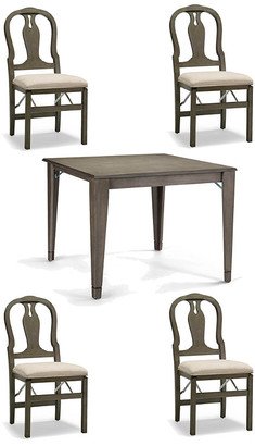 Set of 4 Folding Table with Chairs