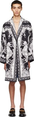 Black & White Barocco Robe