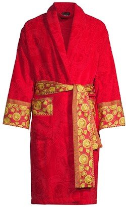 Cotton Logo Bathrobe