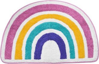 Rainbow Hearts Kids' Bath Rug - Allure Home Creations