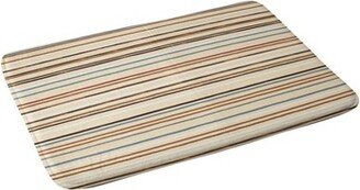 Ninola Design Western Striped Memory Foam Bath Mat Brown