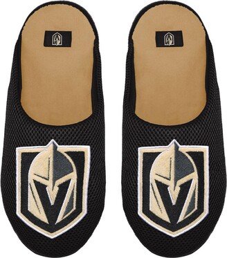 Men's Foco Vegas Golden Knights Big Logo Colorblock Mesh Slippers