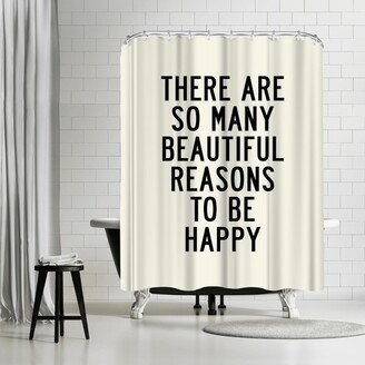 71 x 74 Shower Curtain, Beautiful Reasons by Motivated Type