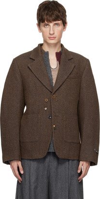 Brown Single Blazer