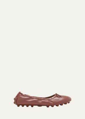 Gommini Bow Lambskin Ballerina Flats