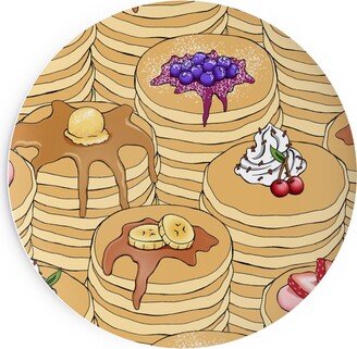 Salad Plates: Flapjack Stack Salad Plate, Beige