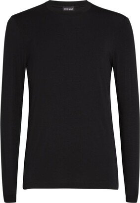 Stretch-Jersey Long-Sleeved T-Shirt